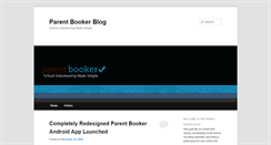 Desktop Screenshot of blog.parentbooker.com